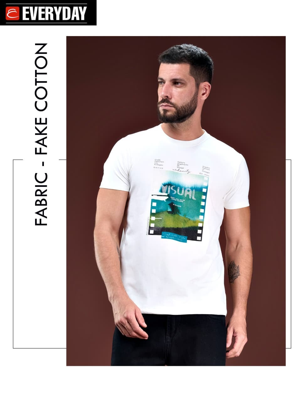 Vol 1370 Everyday Fake Cotton Mens Tshirts Exporter Ahmedabad