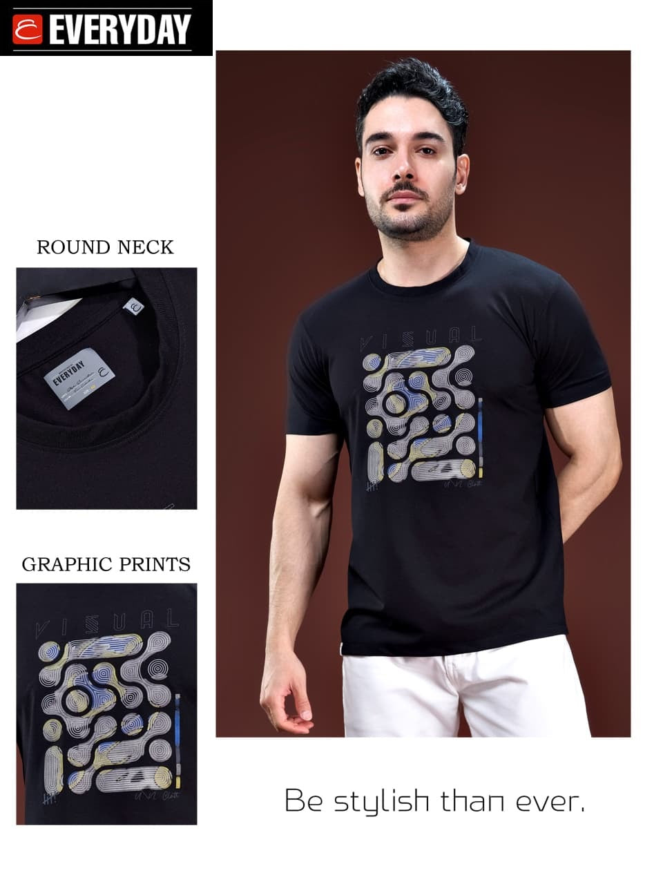 Vol 1370 Everyday Fake Cotton Mens Tshirts Exporter Ahmedabad