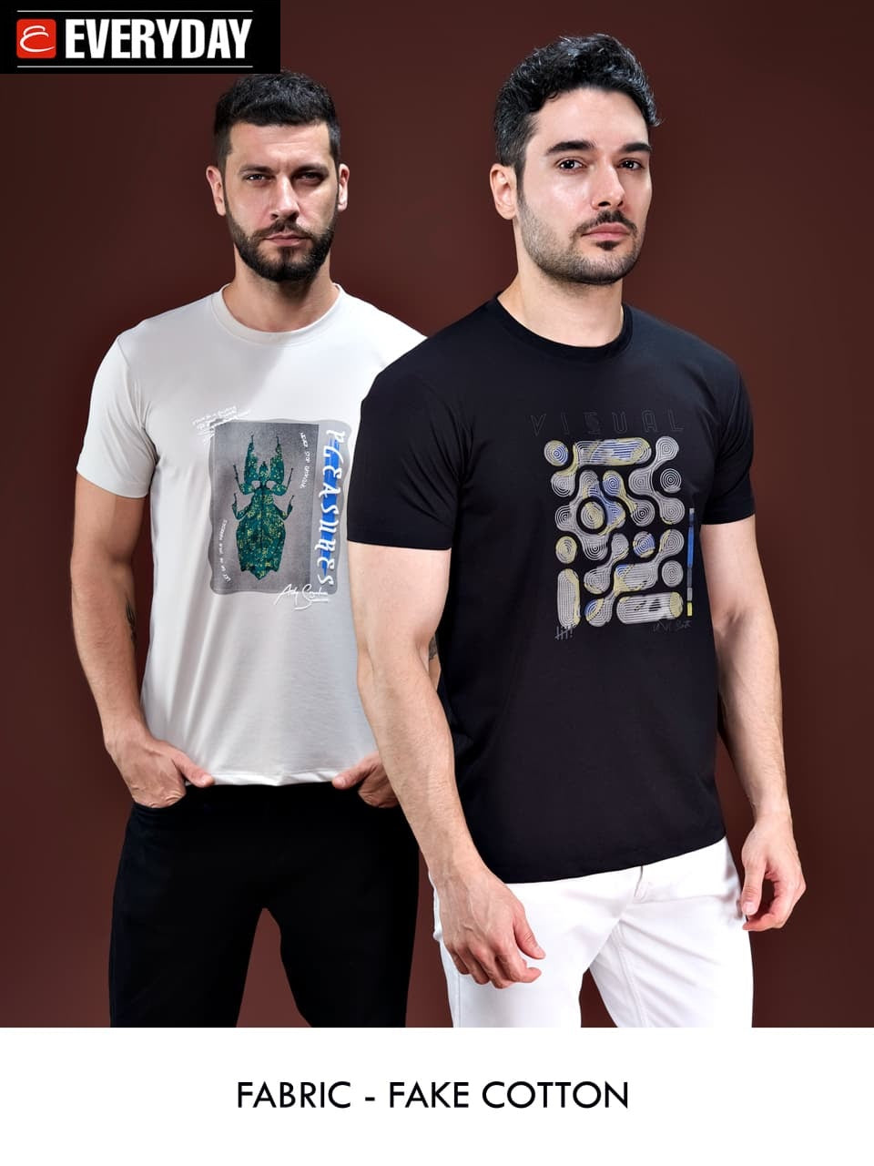 Vol 1370 Everyday Fake Cotton Mens Tshirts Exporter Ahmedabad