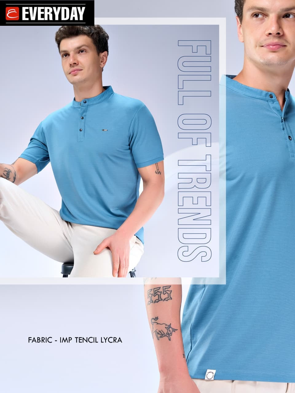 Vol 1371 Everyday Tencil Lycra Mens Tshirts Exporter Gujarat