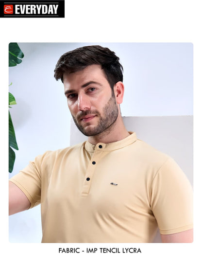 Vol 1371 Everyday Tencil Lycra Mens Tshirts Exporter Gujarat