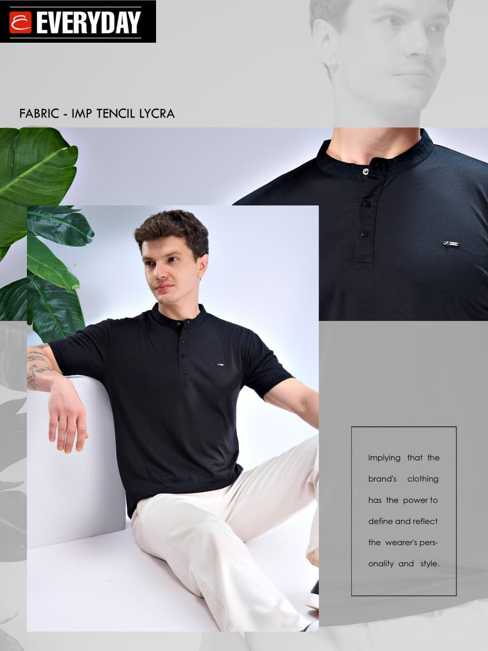 Vol 1371 Everyday Tencil Lycra Mens Tshirts Exporter Gujarat