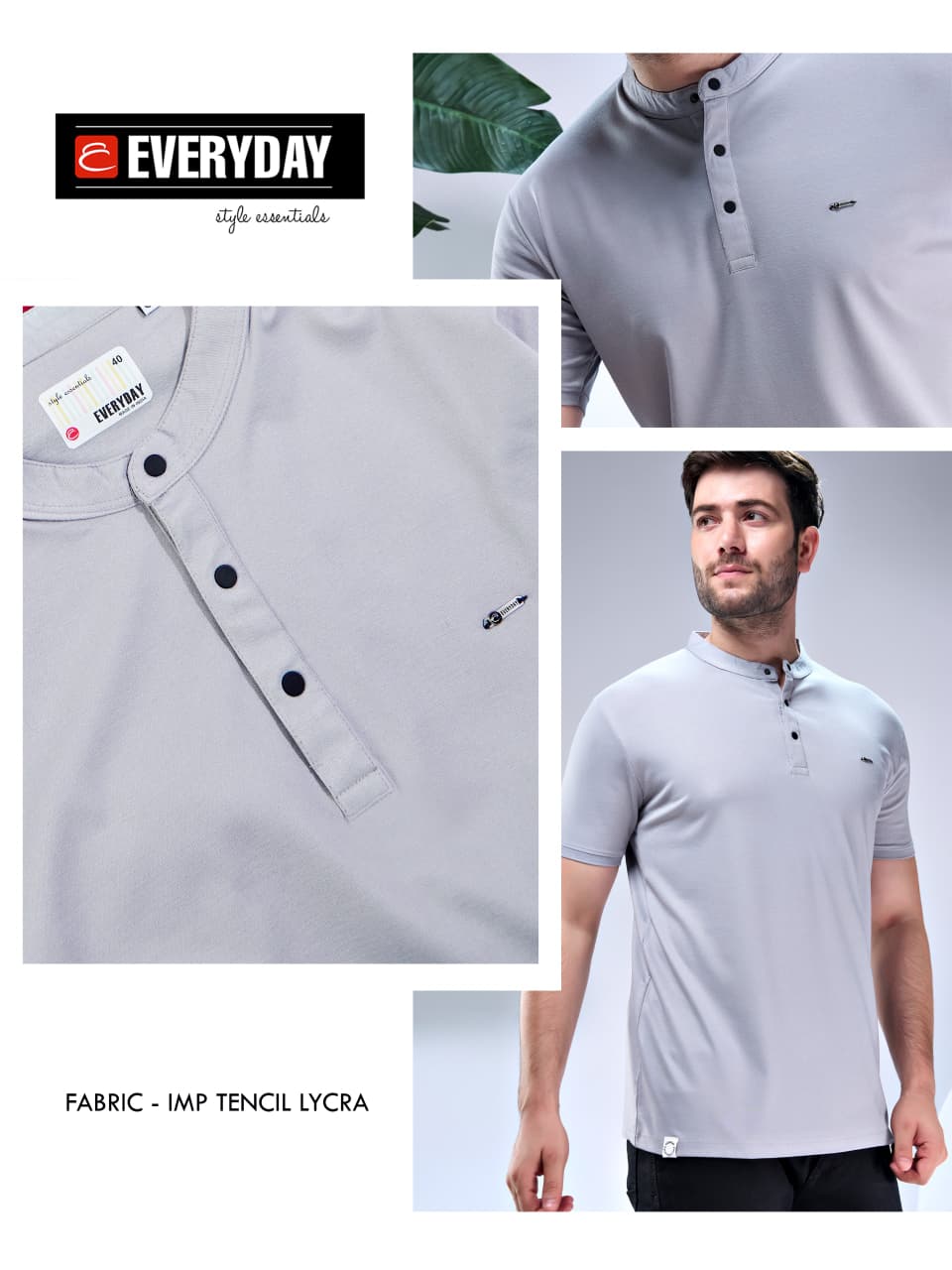 Vol 1371 Everyday Tencil Lycra Mens Tshirts Exporter Gujarat