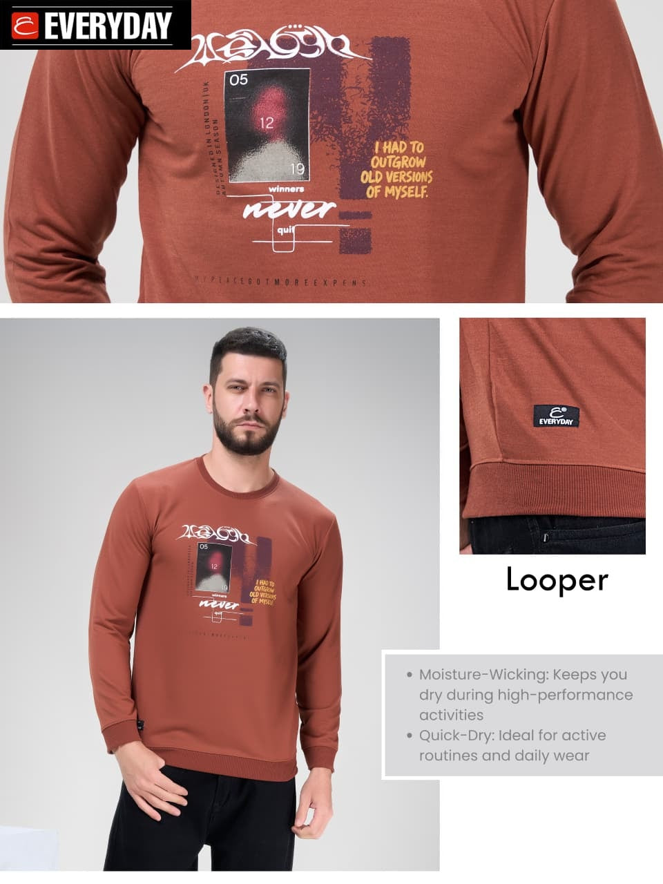Vol 1375 Everyday Looper Mens Tshirts Wholesale