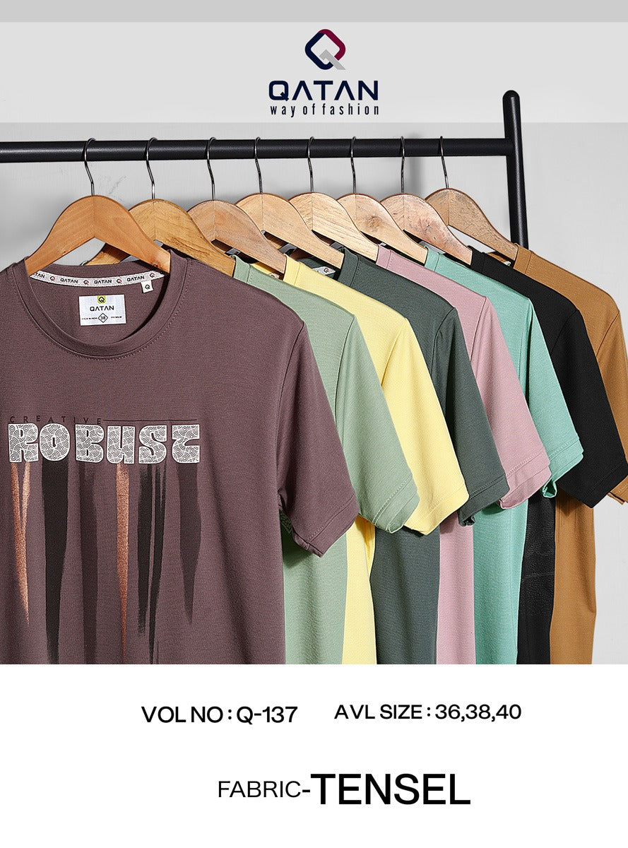 Vol 137 Qatan Tencil Mens Tshirts Wholesale