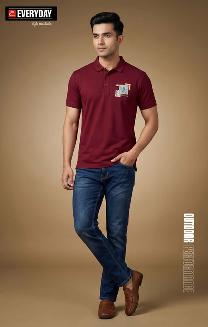 Vol 1380 Everyday Tencil Lycra Mens Tshirts Wholesale Price