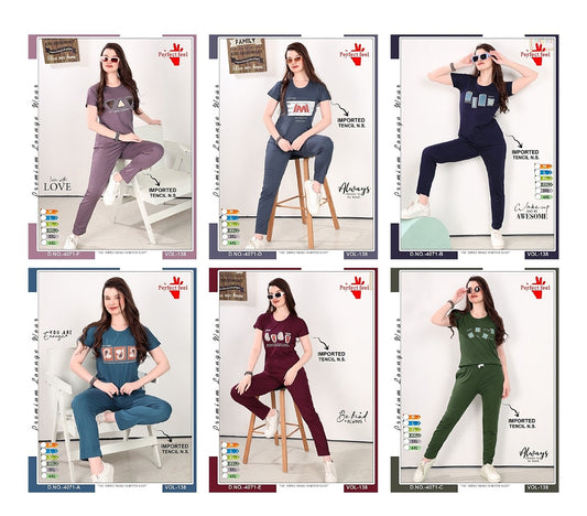 Vol 138 Perfect Feel Imported Pyjama Night Suits Wholesaler India