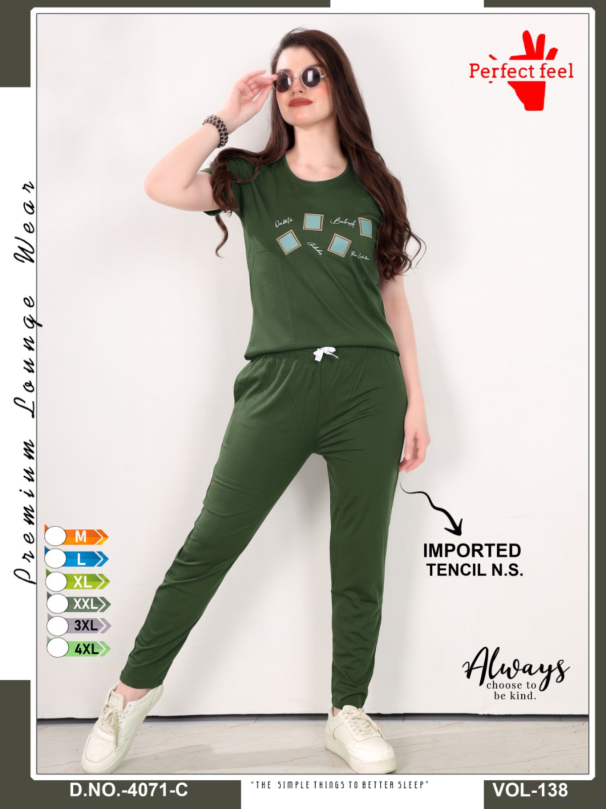 Vol 138 Perfect Feel Imported Pyjama Night Suits Wholesaler India