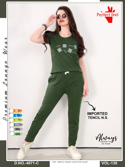 Vol 138 Perfect Feel Imported Pyjama Night Suits Wholesaler India