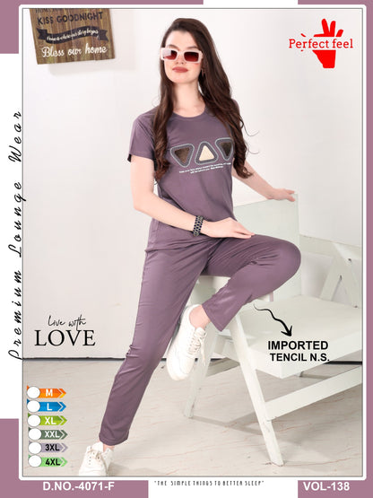 Vol 138 Perfect Feel Imported Pyjama Night Suits Wholesaler India