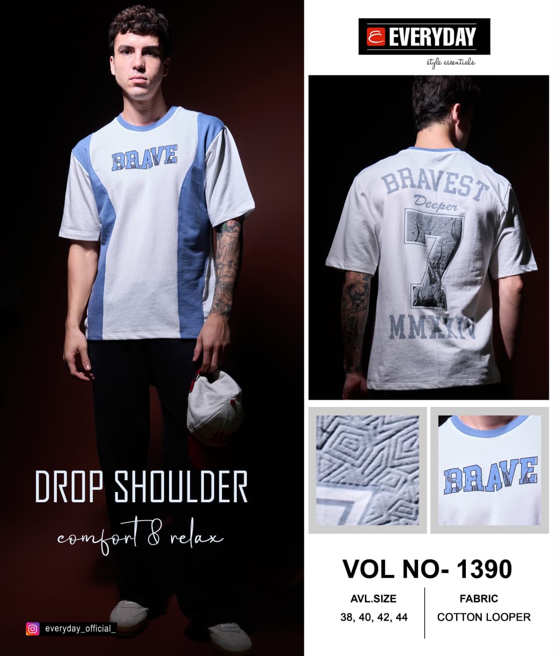 Vol 1390 Cut And Sew Everyday Cotton Looper Mens Tshirts Supplier Gujarat