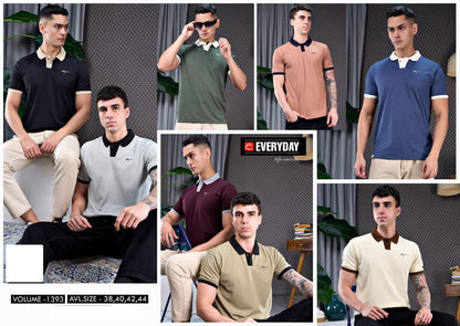 Vol 1393 Collar Neck Everyday Imported Mens Tshirts Wholesale Price