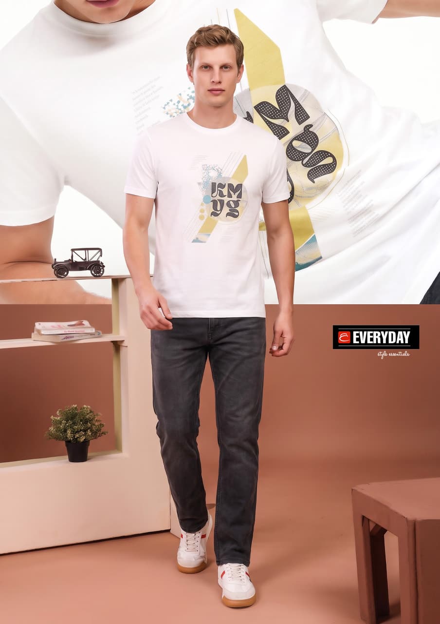 Vol 1399 Print Everyday Tencil Lycra Mens Tshirts Exporter India