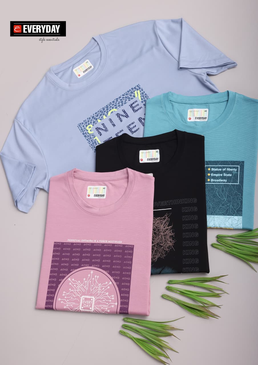 Vol 1399 Print Everyday Tencil Lycra Mens Tshirts Exporter India