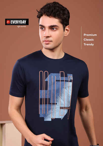 Vol 1399 Print Everyday Tencil Lycra Mens Tshirts Exporter India