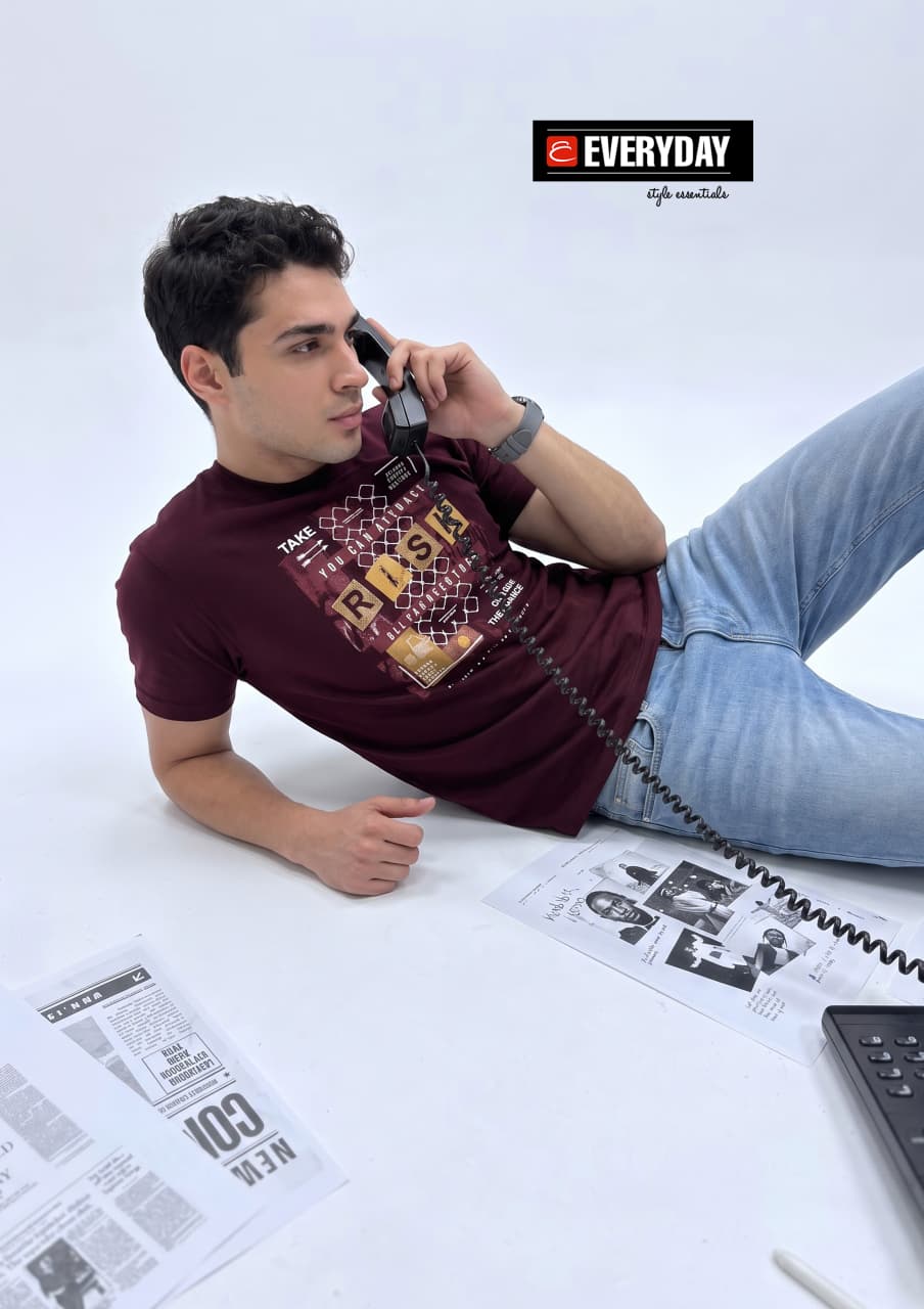 Vol 1399 Print Everyday Tencil Lycra Mens Tshirts Exporter India