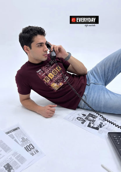 Vol 1399 Print Everyday Tencil Lycra Mens Tshirts Exporter India