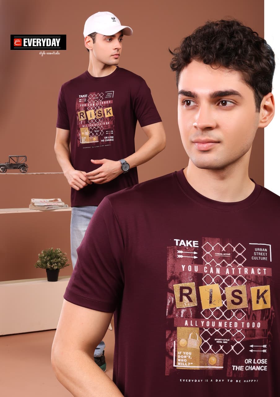Vol 1399 Print Everyday Tencil Lycra Mens Tshirts Exporter India