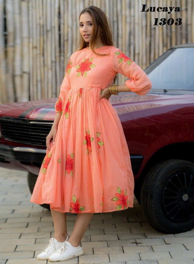 Vol 13 Lucaya Kotha Midi Dress Wholesale Rate