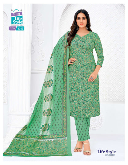 Vol 13 Mcm Lifestyle Cotton Dress Material Wholesale Price