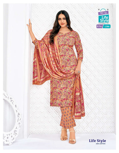 Vol 13 Mcm Lifestyle Cotton Dress Material Wholesale Price