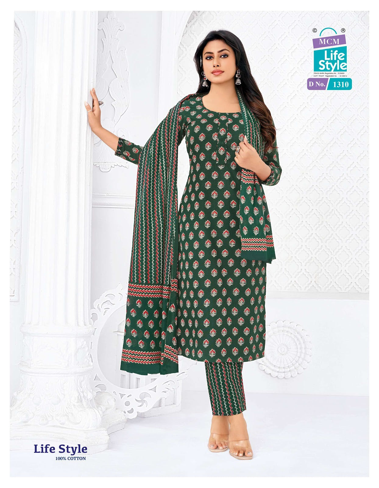 Vol 13 Mcm Lifestyle Cotton Dress Material Wholesale Price