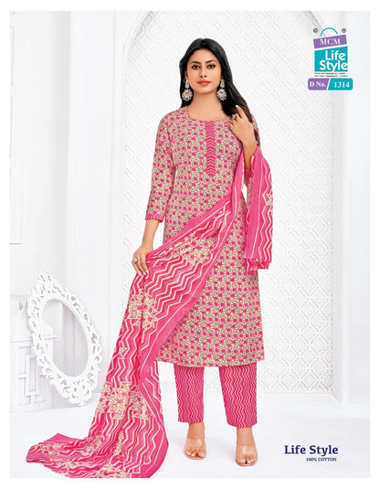 Vol 13 Mcm Lifestyle Readymade Cotton Pant Suits Manufacturer India