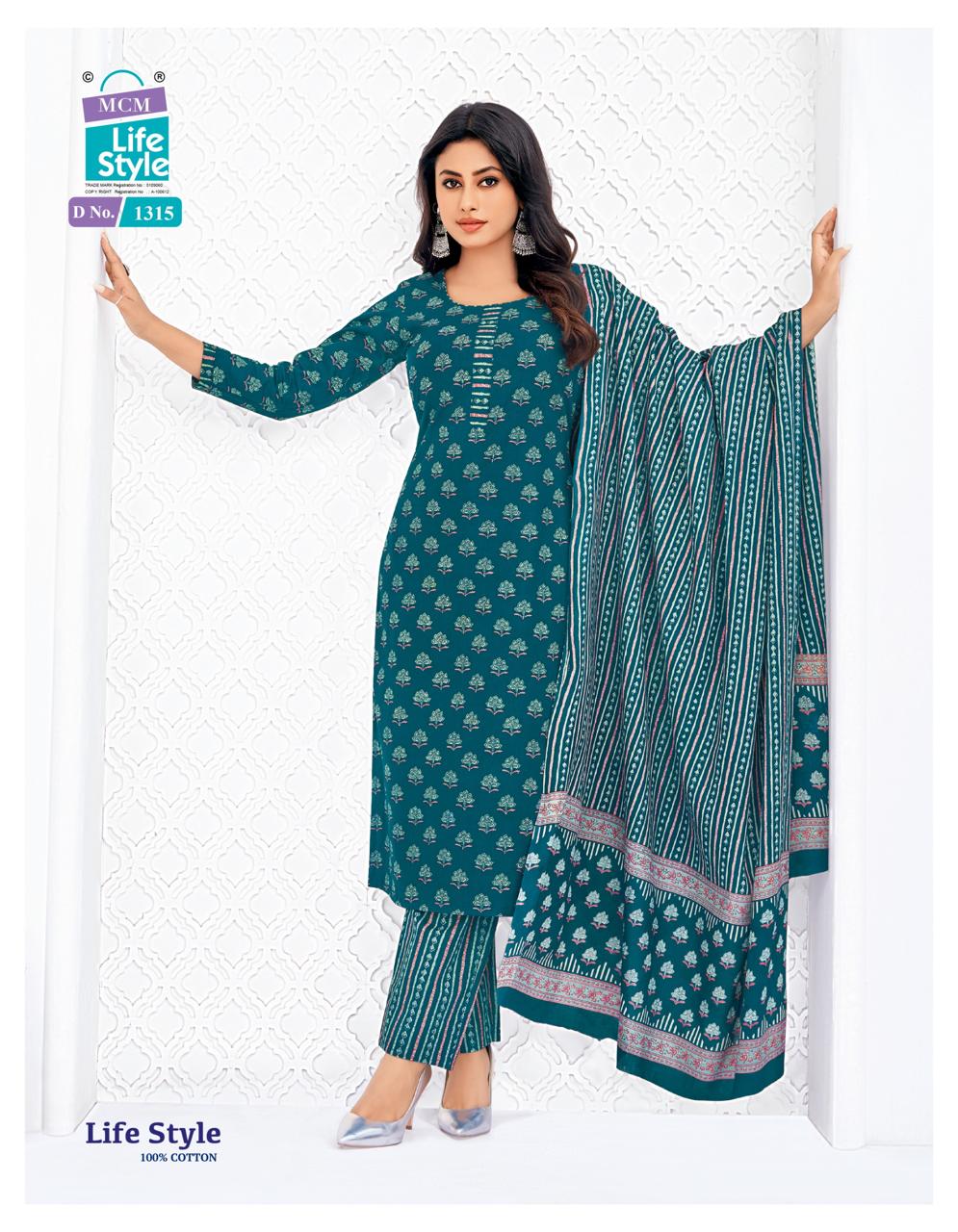 Vol 13 Mcm Lifestyle Readymade Cotton Pant Suits Manufacturer India