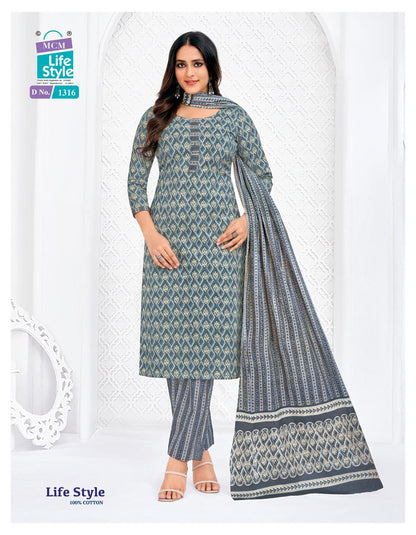 Vol 13 Mcm Lifestyle Readymade Cotton Pant Suits Manufacturer India