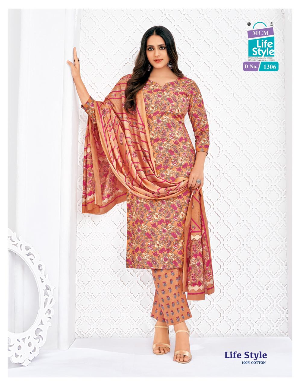 Vol 13 Mcm Lifestyle Readymade Cotton Pant Suits Manufacturer India