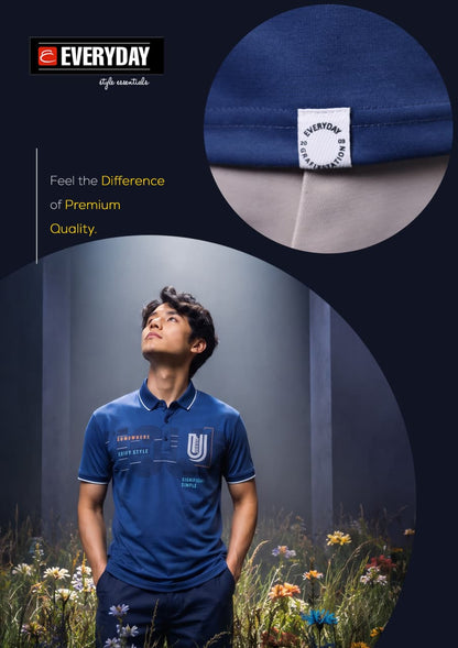 Vol 1403 Collar Everyday Tencil Lycra Mens Tshirts Wholesale