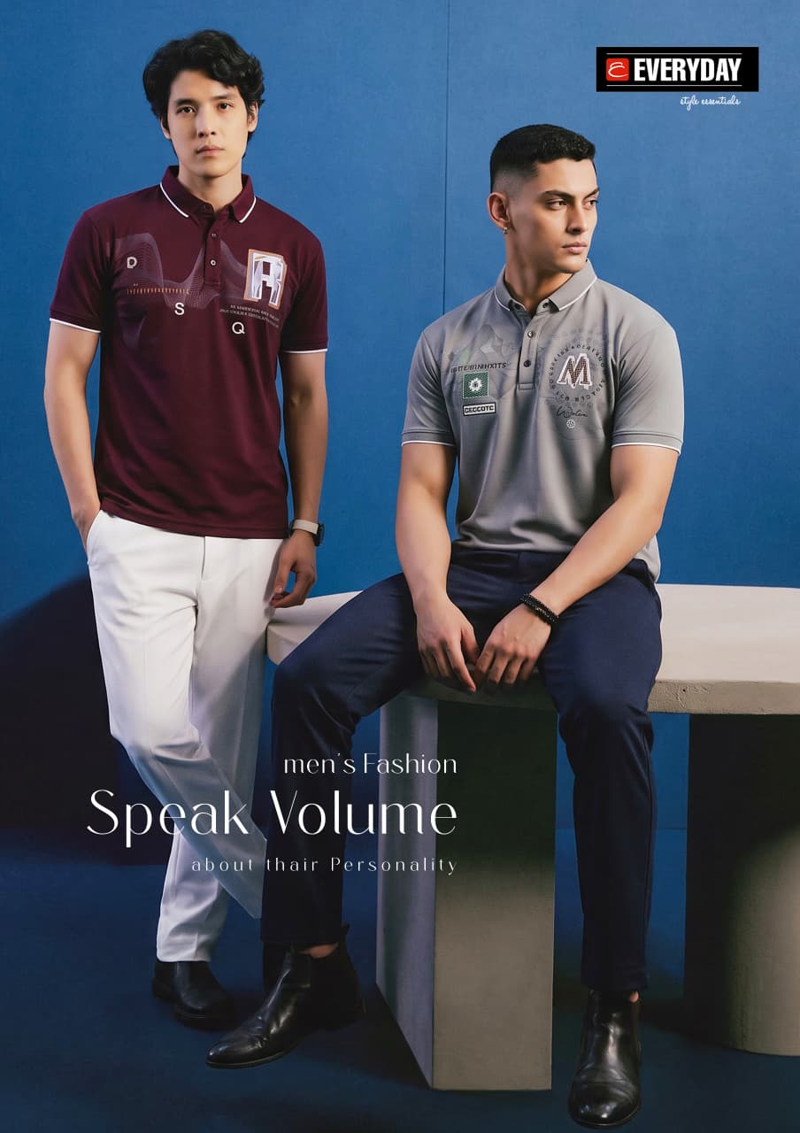 Vol 1403 Collar Everyday Tencil Lycra Mens Tshirts Wholesale