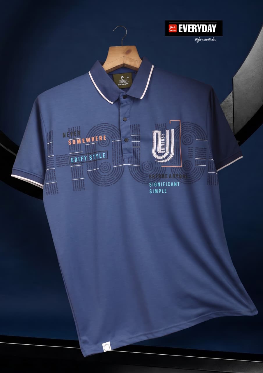 Vol 1403 Collar Everyday Tencil Lycra Mens Tshirts Wholesale