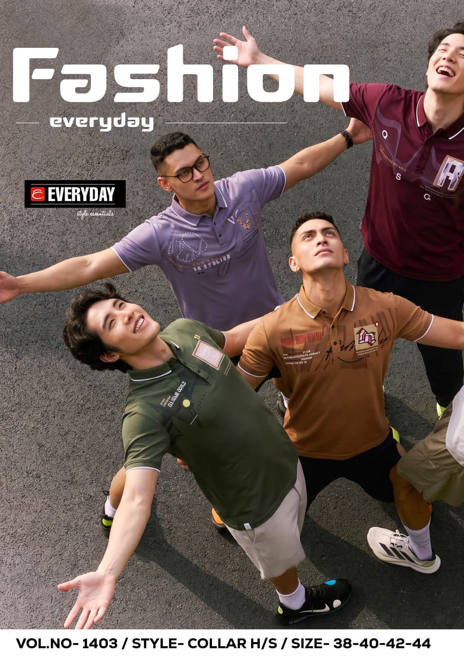 Vol 1403 Collar Everyday Tencil Lycra Mens Tshirts Wholesale