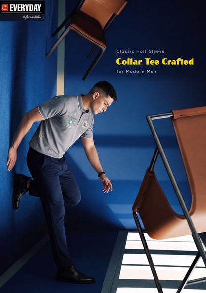 Vol 1403 Collar Everyday Tencil Lycra Mens Tshirts Wholesale