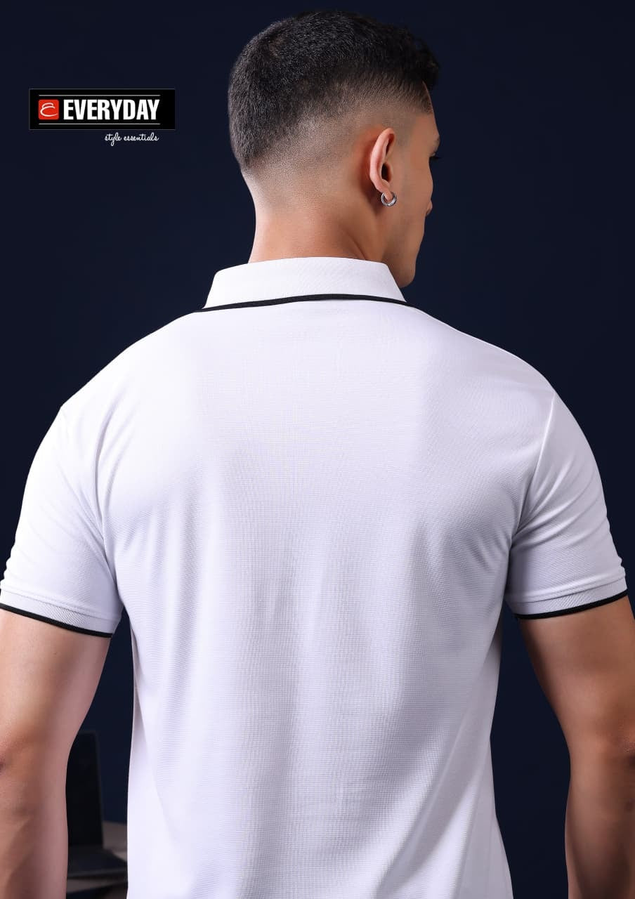 Vol 1403 Collar Everyday Tencil Lycra Mens Tshirts Wholesale