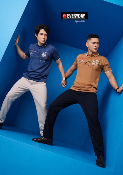 Vol 1403 Collar Everyday Tencil Lycra Mens Tshirts Wholesale