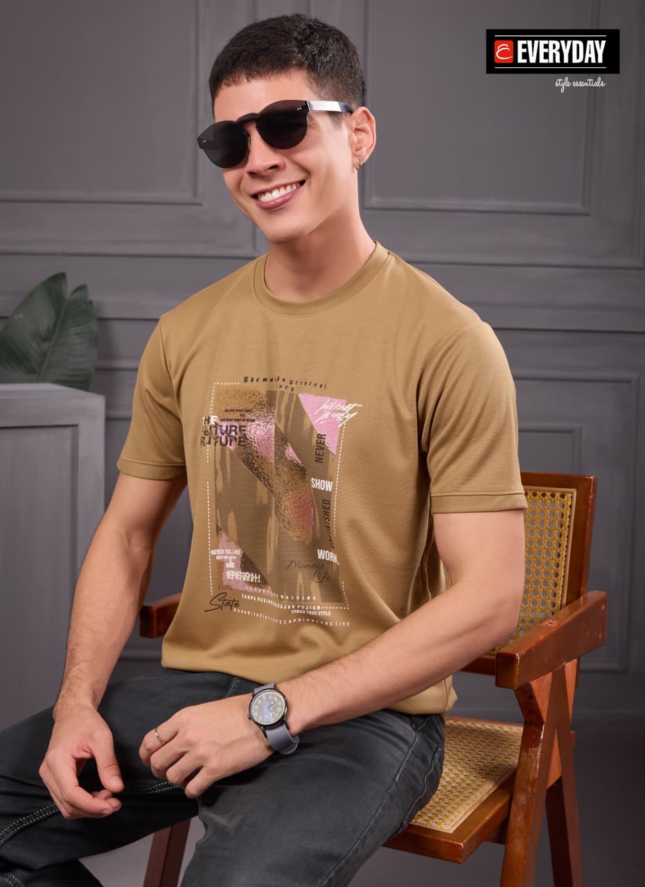 Vol 1405 Tencil Everyday Lycra Mens Tshirts Manufacturer India