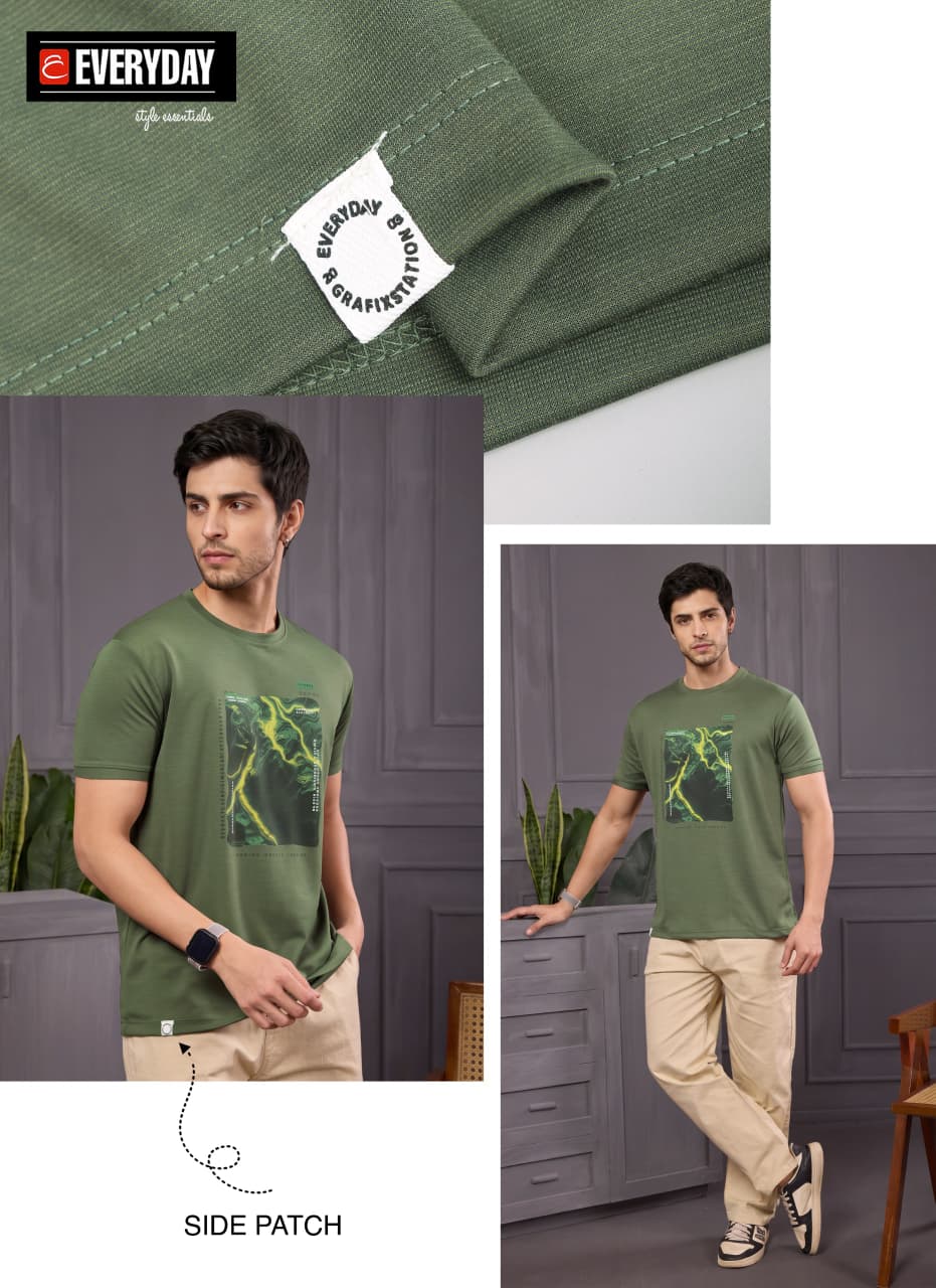 Vol 1405 Tencil Everyday Lycra Mens Tshirts Manufacturer India