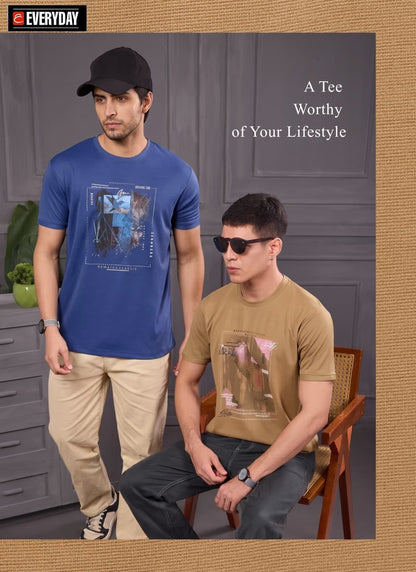 Vol 1405 Tencil Everyday Lycra Mens Tshirts Manufacturer India