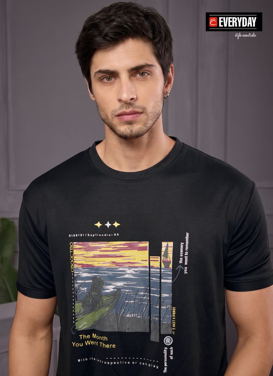 Vol 1405 Tencil Everyday Lycra Mens Tshirts Manufacturer India