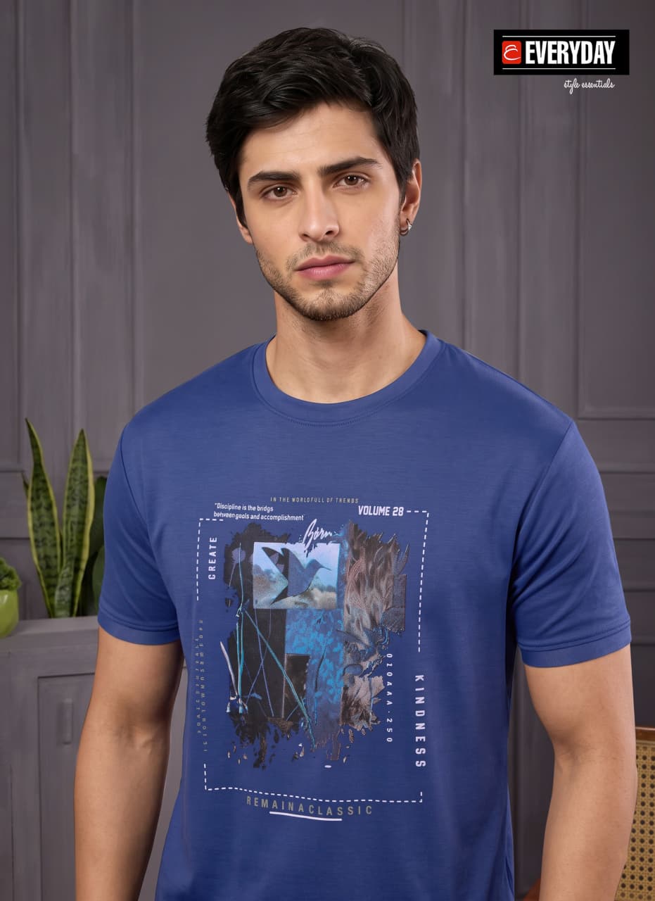 Vol 1405 Tencil Everyday Lycra Mens Tshirts Manufacturer India