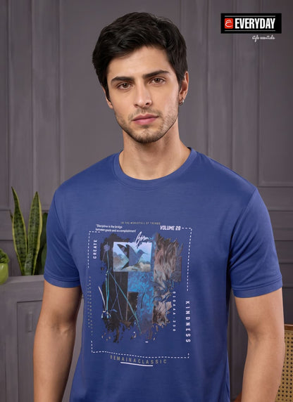Vol 1405 Tencil Everyday Lycra Mens Tshirts Manufacturer India