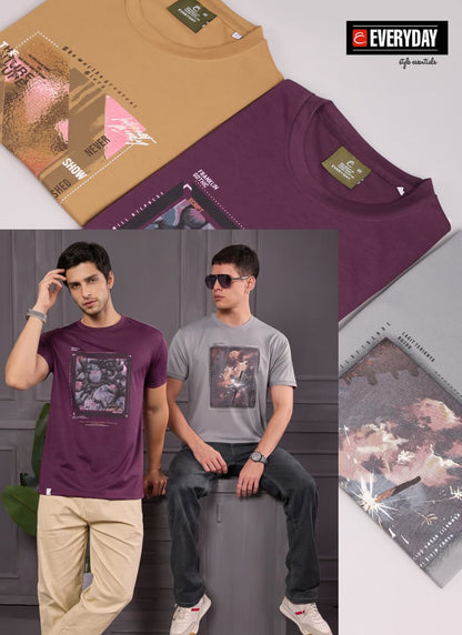 Vol 1405 Tencil Everyday Lycra Mens Tshirts Manufacturer India
