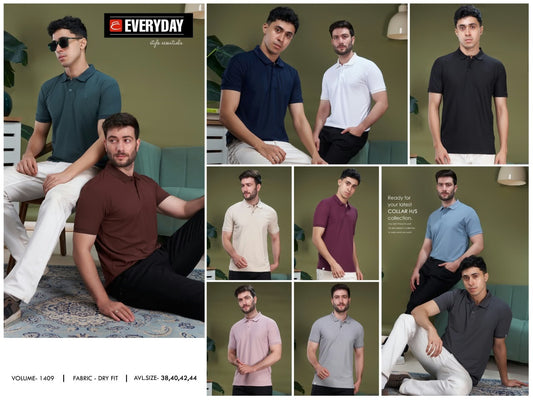 Vol 1409 Dry Fit Everyday Matty Mens Tshirts Wholesaler Ahmedabad