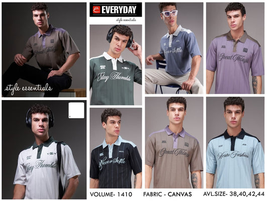 Vol 1410 Cut N Sew Everyday Canvas Mens Tshirts Manufacturer India