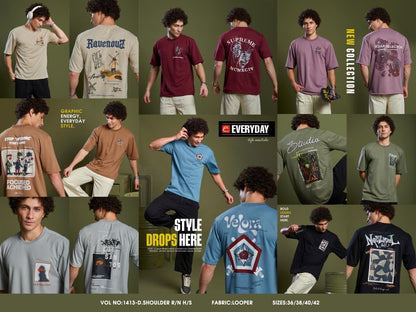Vol 1413 Everyday Looper Mens Tshirts Manufacturer Ahmedabad
