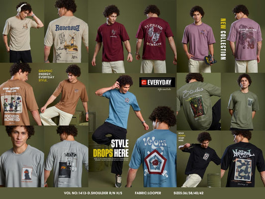 Vol 1413 Everyday Looper Mens Tshirts Manufacturer Ahmedabad