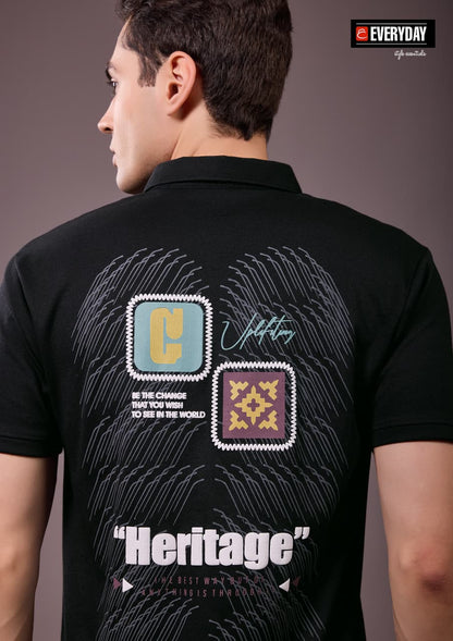 Vol 1416 Collar Everyday Canvas Mens Tshirts Wholesaler