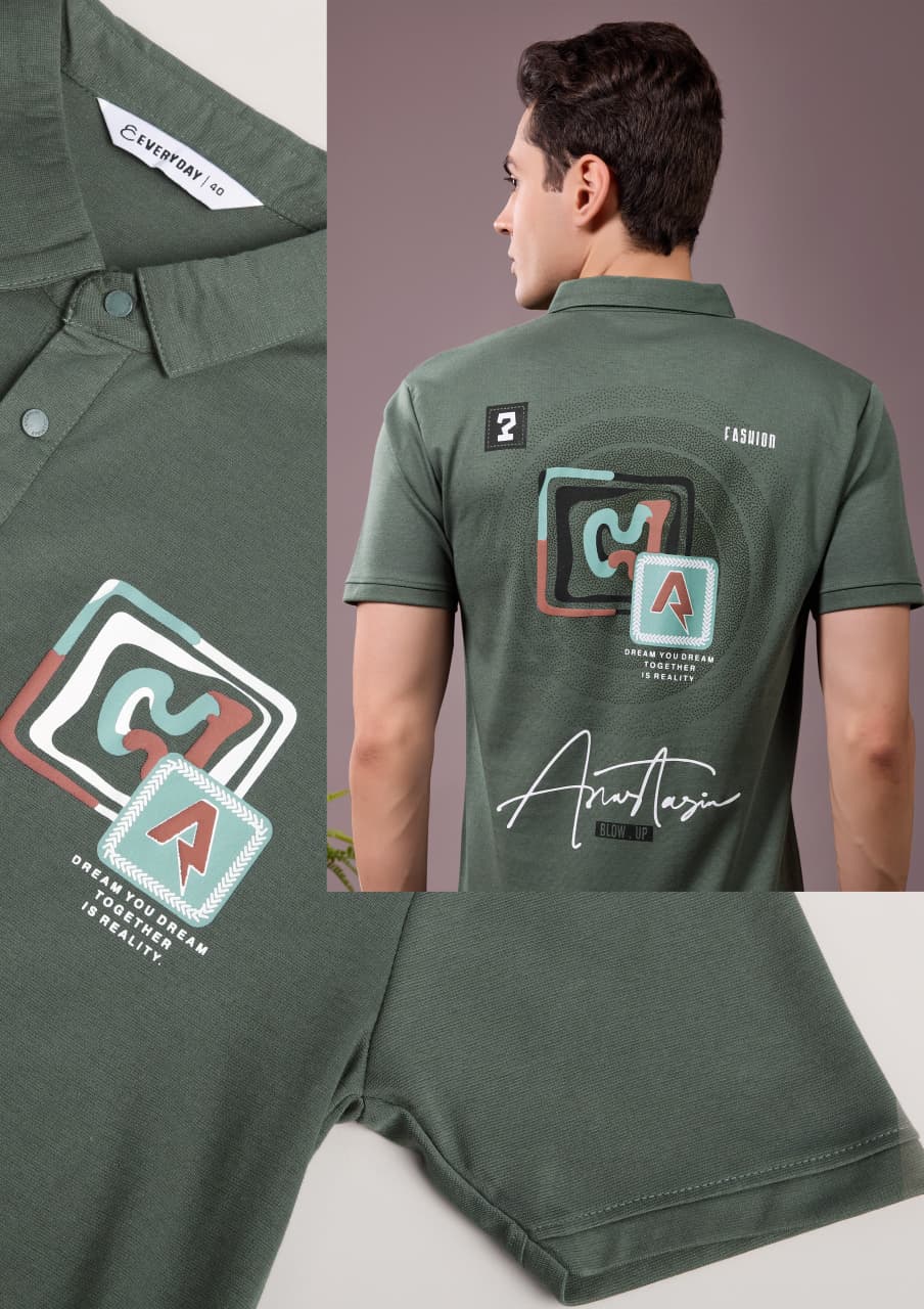 Vol 1416 Collar Everyday Canvas Mens Tshirts Wholesaler